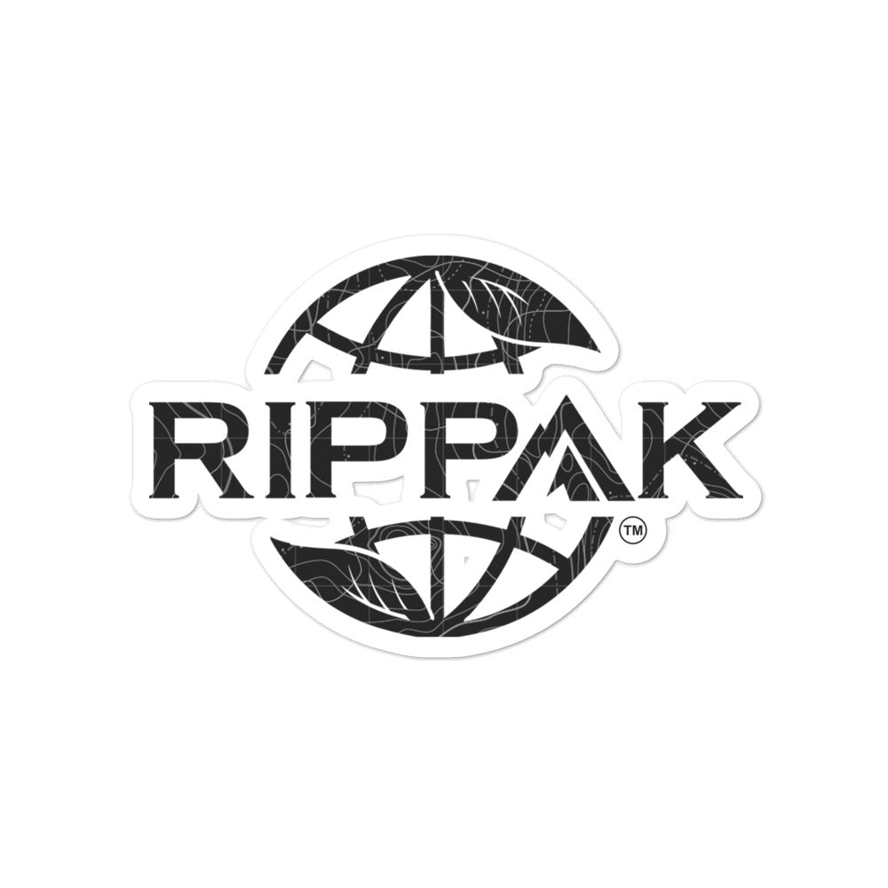 Rippak Topographic Logo Sticker