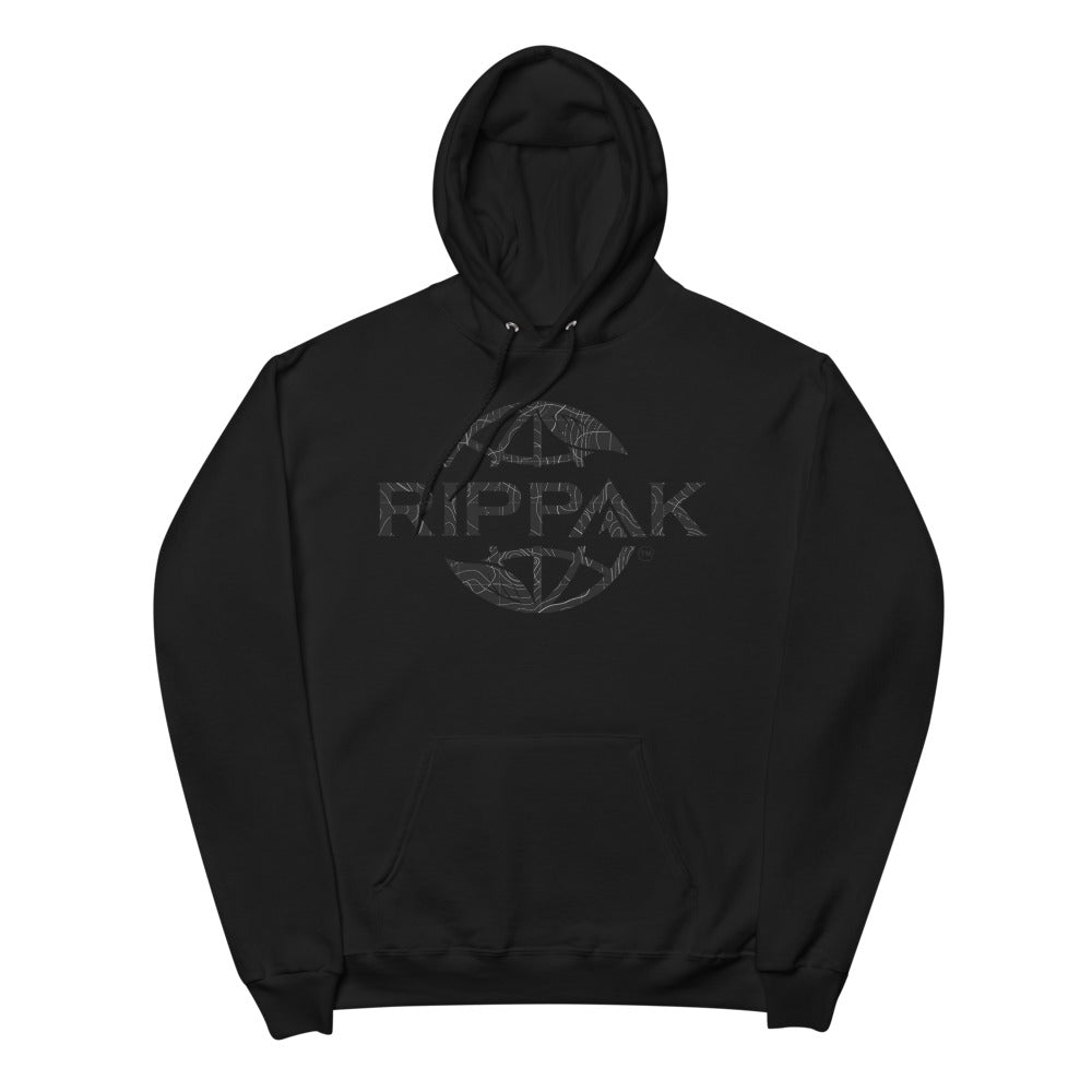 Black Typographical Logo Hoodie