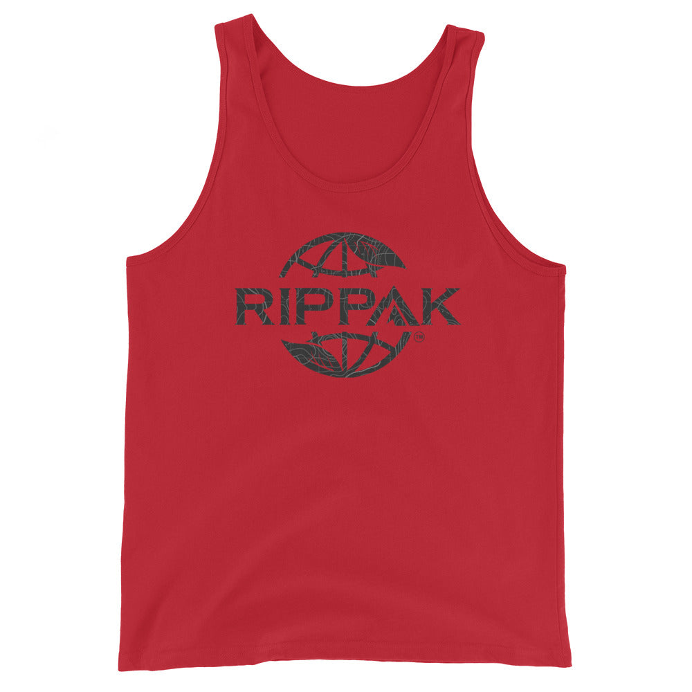 Red Topographic RipPak Tank Top