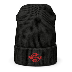 RipPak Waffle beanie Red Logo