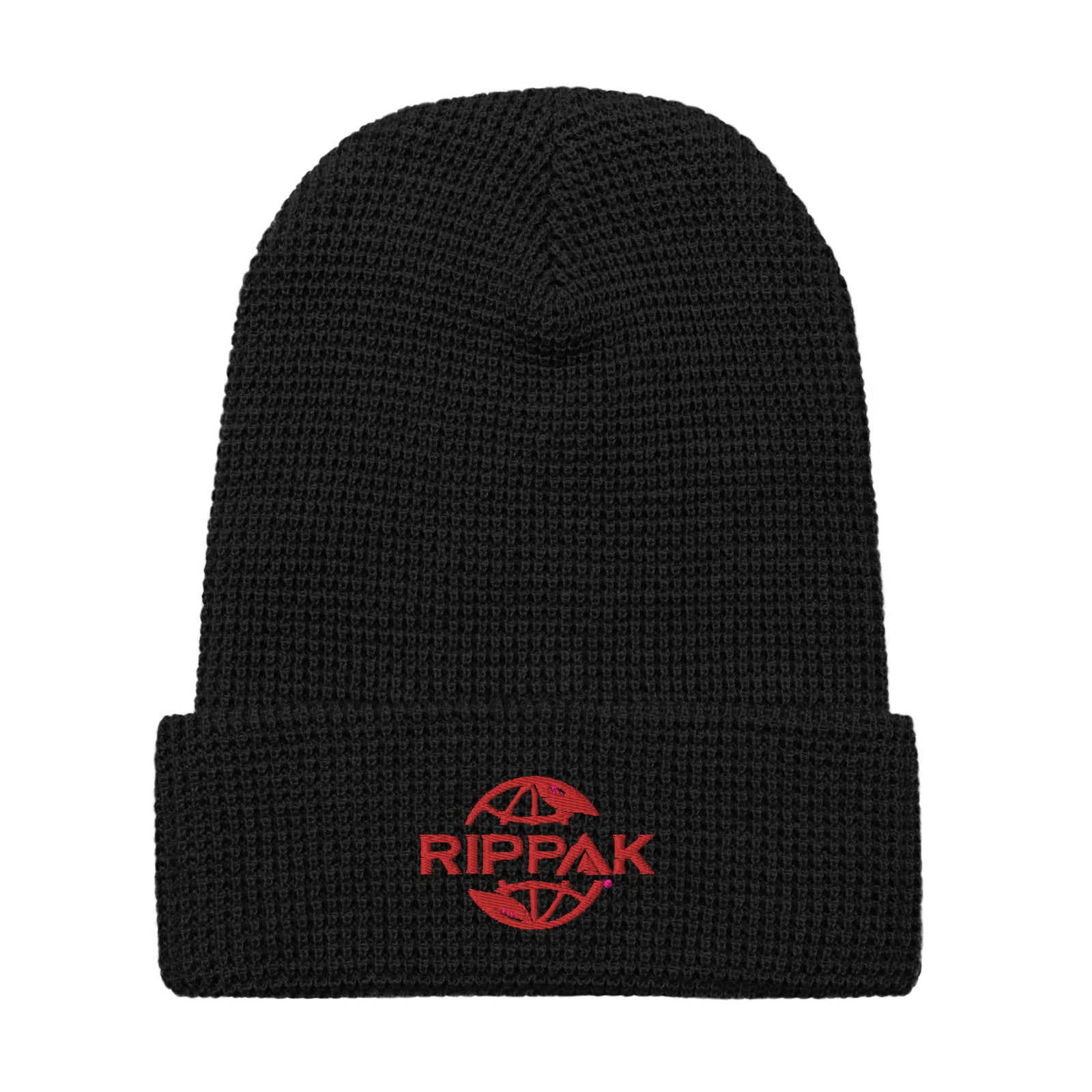 RipPak Waffle beanie Red Logo