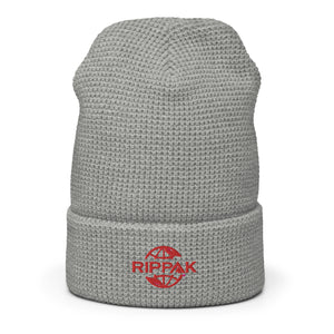 RipPak Waffle beanie Red Logo
