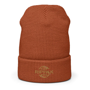 RipPak Waffle beanie Tan Logo